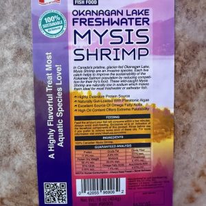 Okanagan Lake Frozen Mysis Shrimp 16oz (NEW)