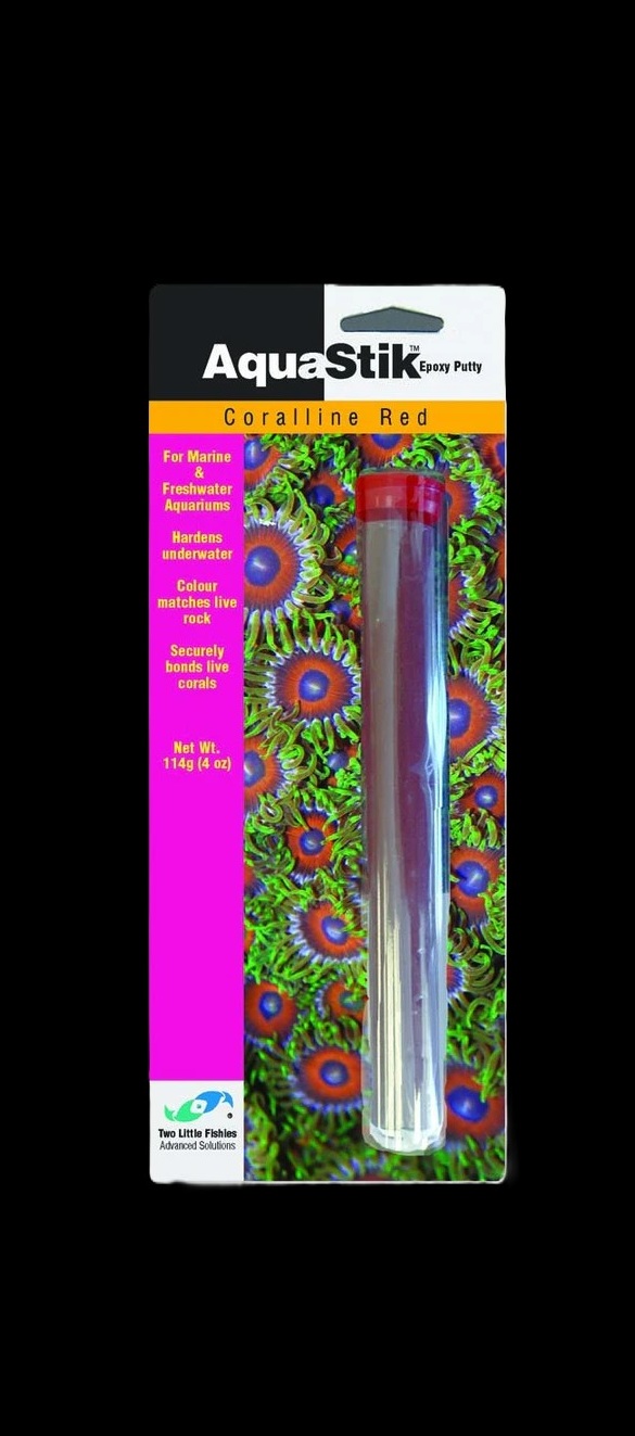 Two Little Fishies AquaStik Coralline Red Epoxy Putty 4oz (NEW)