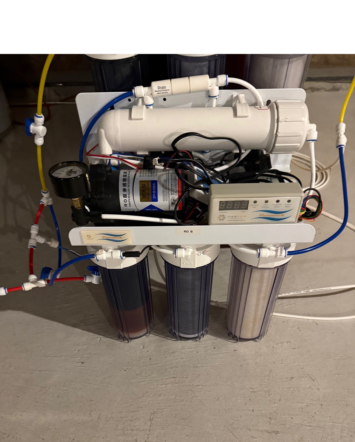 Vertex Puratek Deluxe 4-Stage 100GPD RO System (USED)