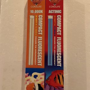 Coralife 13" 28W Compact Fluorescent Bulbs x 2 (NEW)